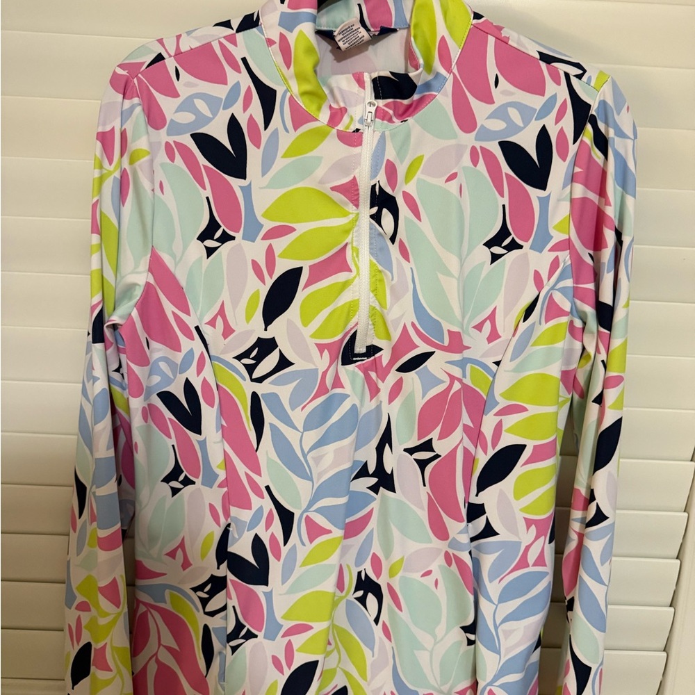 🍀 3 items for $30 🍀Tommy Bahama Multicolor quarter zip Golf Shirt
